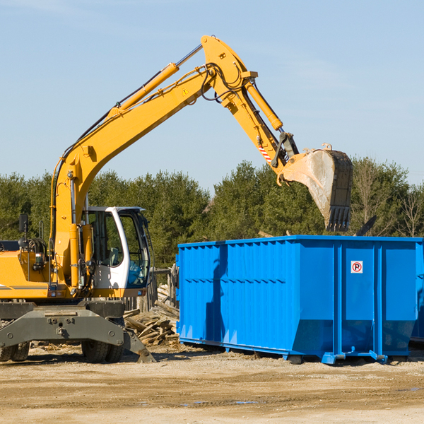 what size residential dumpster rentals are available in Howell County MO